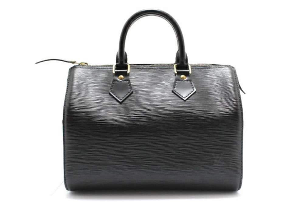 LOUIS VUITTON Speedy Handbag Epi Leather Noir Black